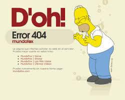 Pagina errore 404 Not Found