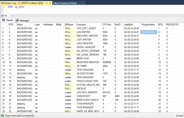 Utilizzare SP_WhoIsActive in SQL Server: Analisi Store Procecure sp_who2