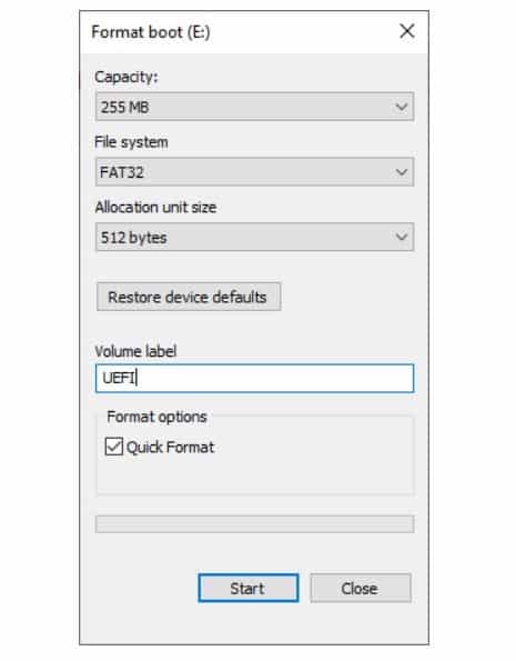 Installare VMWare ESXi su Raspberry Pi  - Formattare MicroSD in FAT 32