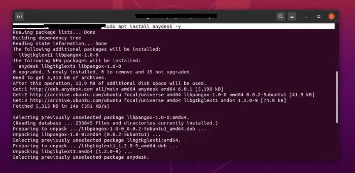 Installare AnyDesk su Ubuntu - comandi da terminale
