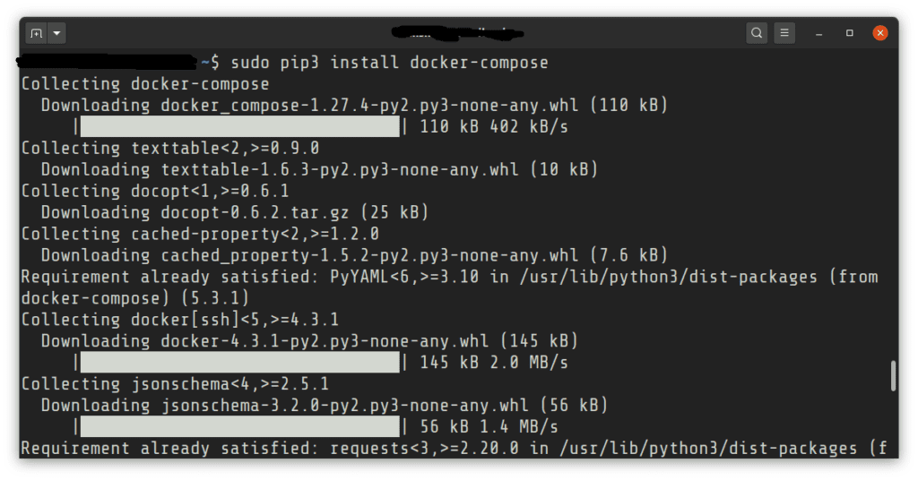 Installare Docker Compose su Ubuntu - comando PIP